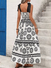 Vera Floral Print Tie Strap Maxi Dress — product view 6