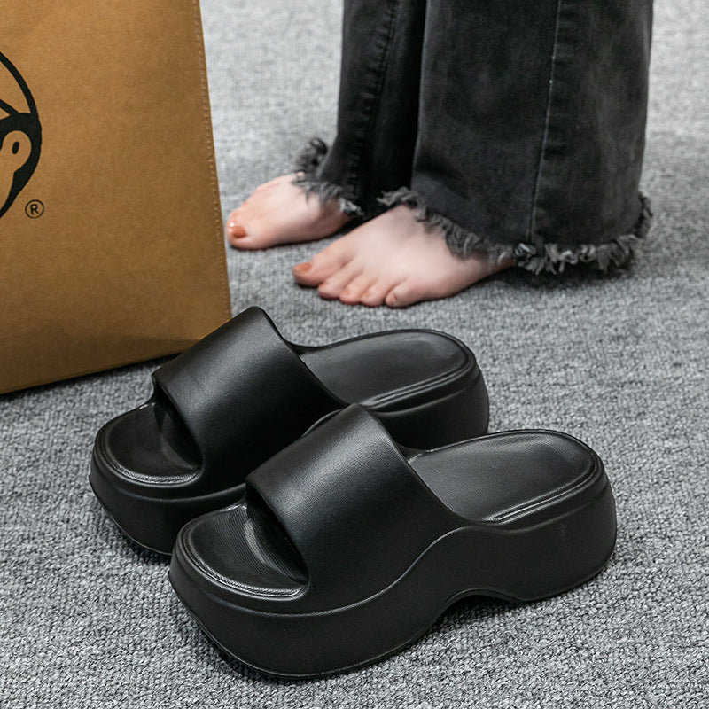 Women's Non-Slip Height-Enhancing EVA Slippers - Indoor Outdoor Flip Flops
