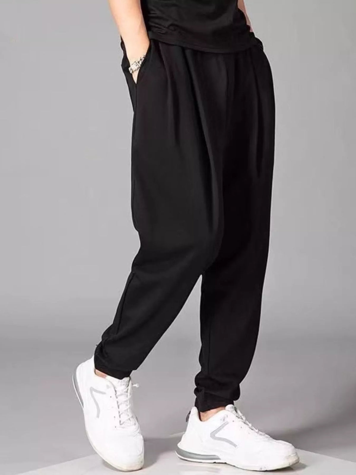 Men's Extended-Size Drawstring Joggers