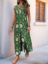 Solene Printed Crewneck Cap Sleeve Wide-Leg Jumpsuit — product view 13