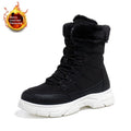 Women's Fleece-Lined Chunky Sole Shoes | Color Block Casual Boots