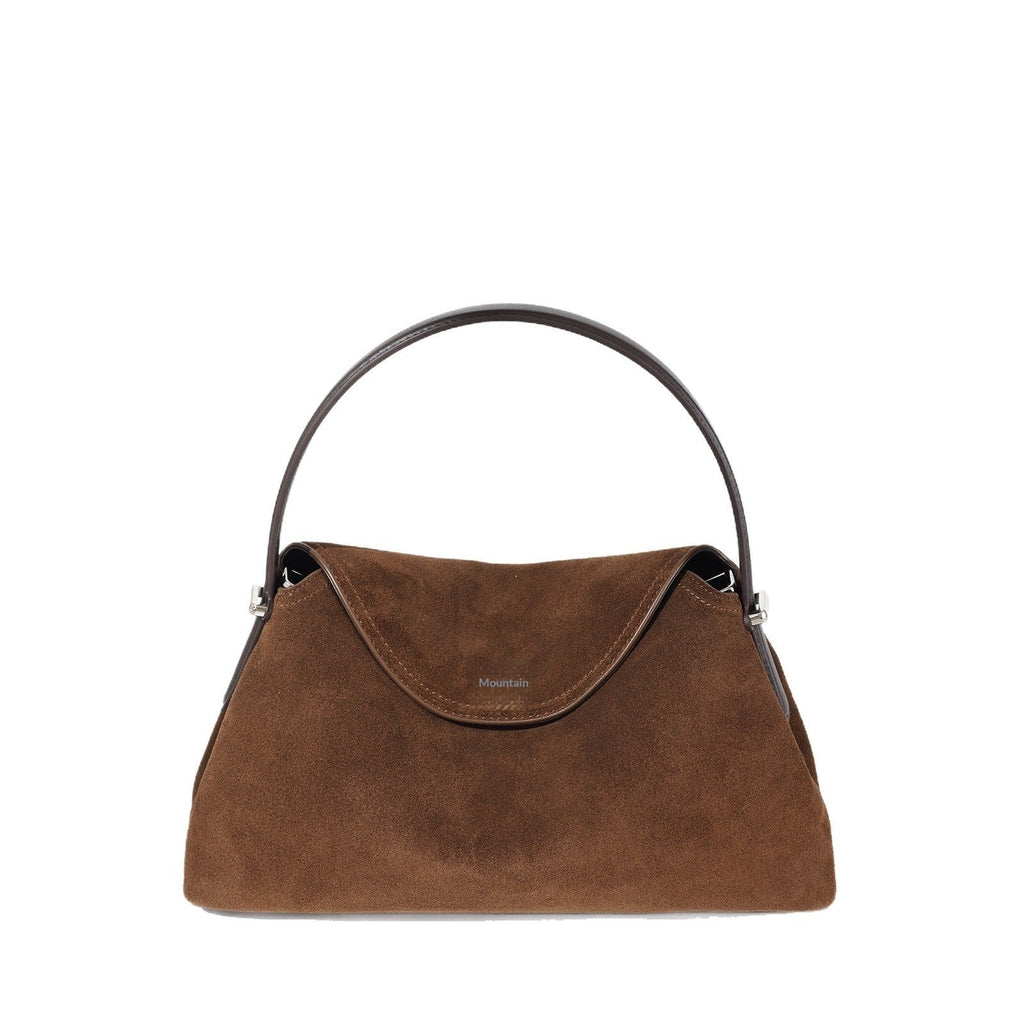 Women's Genuine Suede Leather Crossbody Bag – Minimalist Urban Style