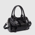 Studded Pillow Racing Tote Shoulder Bag - Large Capacity PU Leather Crossbody Handbag for Women