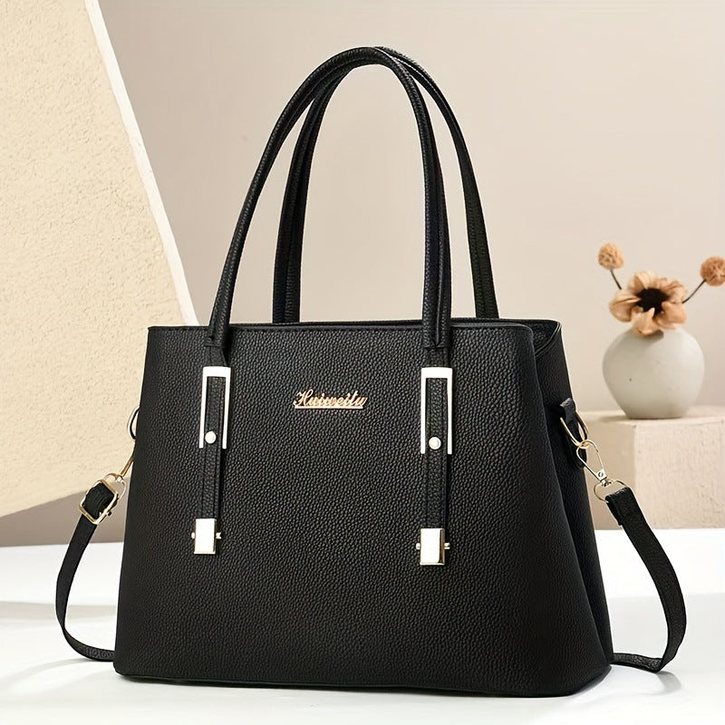 PU Leather Tote Handbag
