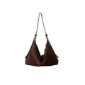 Laid-Back Vintage Genuine Leather Crossbody Shoulder Bag for Women