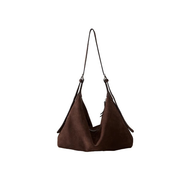 Laid-Back Vintage Genuine Leather Crossbody Shoulder Bag for Women