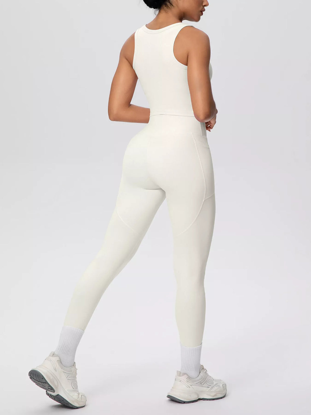 Scoop-Neck Tank & High-Waisted Leggings Set