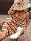 Dahlia Geometric Pattern Tube Mini Dress — product view 6