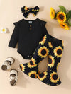 North Star Ruffled Ribbed Top and Sunflower Pants Set — product view 4
