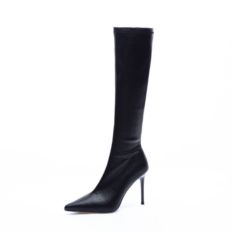 Women's Over-the-Knee Stiletto Boots – Pointed Toe Side Zipper Long Tube Fashion Boots