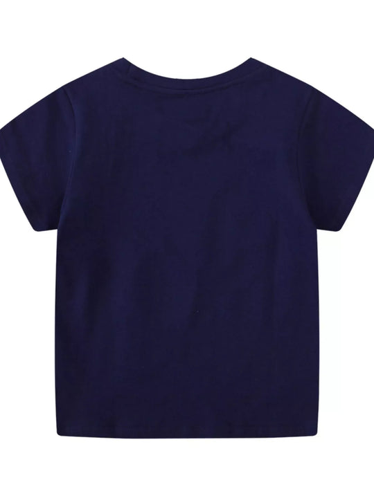 Another view: Dinosaur Skeleton Cotton-Blend T-Shirt — Navy