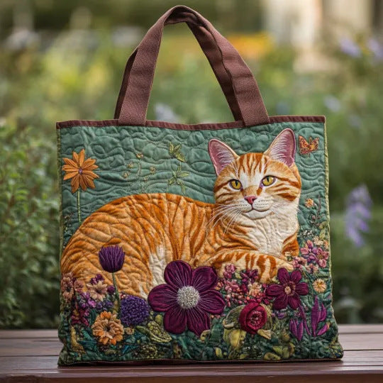 Women's Trendy Printed Tote & Shoulder Bag - Canvas Lined Oxford Cloth