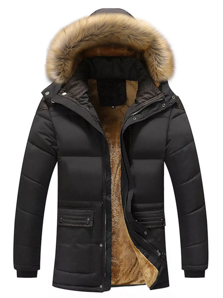 Men's Hooded Winter Parka Jacket