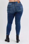 Judy Blue Sloane Mid-Rise Waist Skinny Jeans with Thermal Lining — product view 9