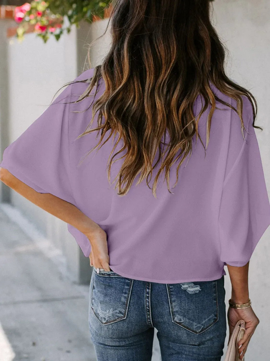 Women's Ruched 3/4-Sleeve Blouse – Regular & Plus Sizes — photo 19