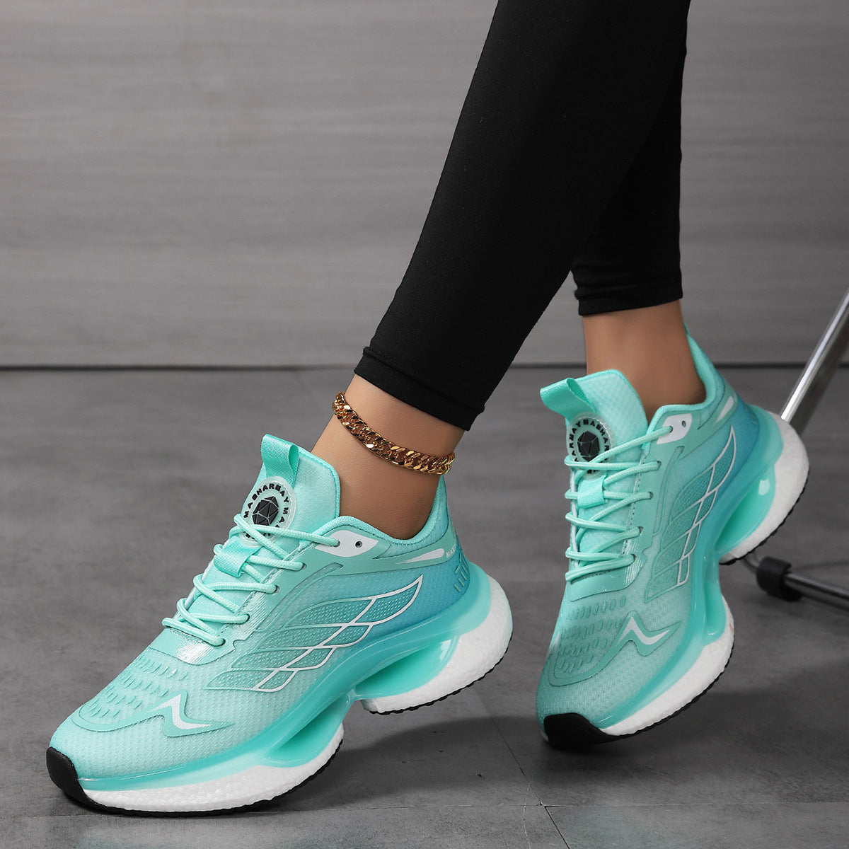 Women's Lightweight Shock-Absorbing Mesh Running Shoes - Breathable Athletic Sneakers