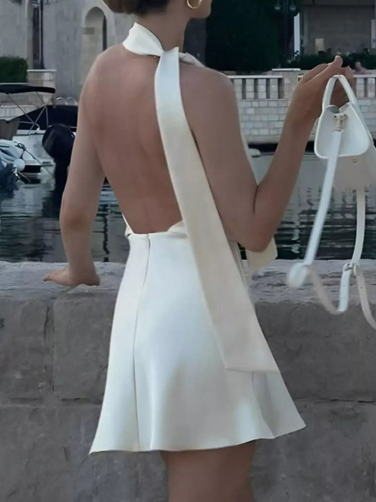 Another view: Halter Neck Mini Dress