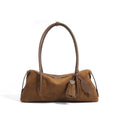 Women's Suede Leather Pillow Shoulder Bag | Minimalist Crossbody Handbag