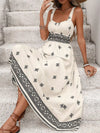 Dahlia Printed Wide Strap Midi Dress — product view 5