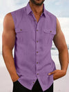 Vista Sleeveless Utility Shirt for men