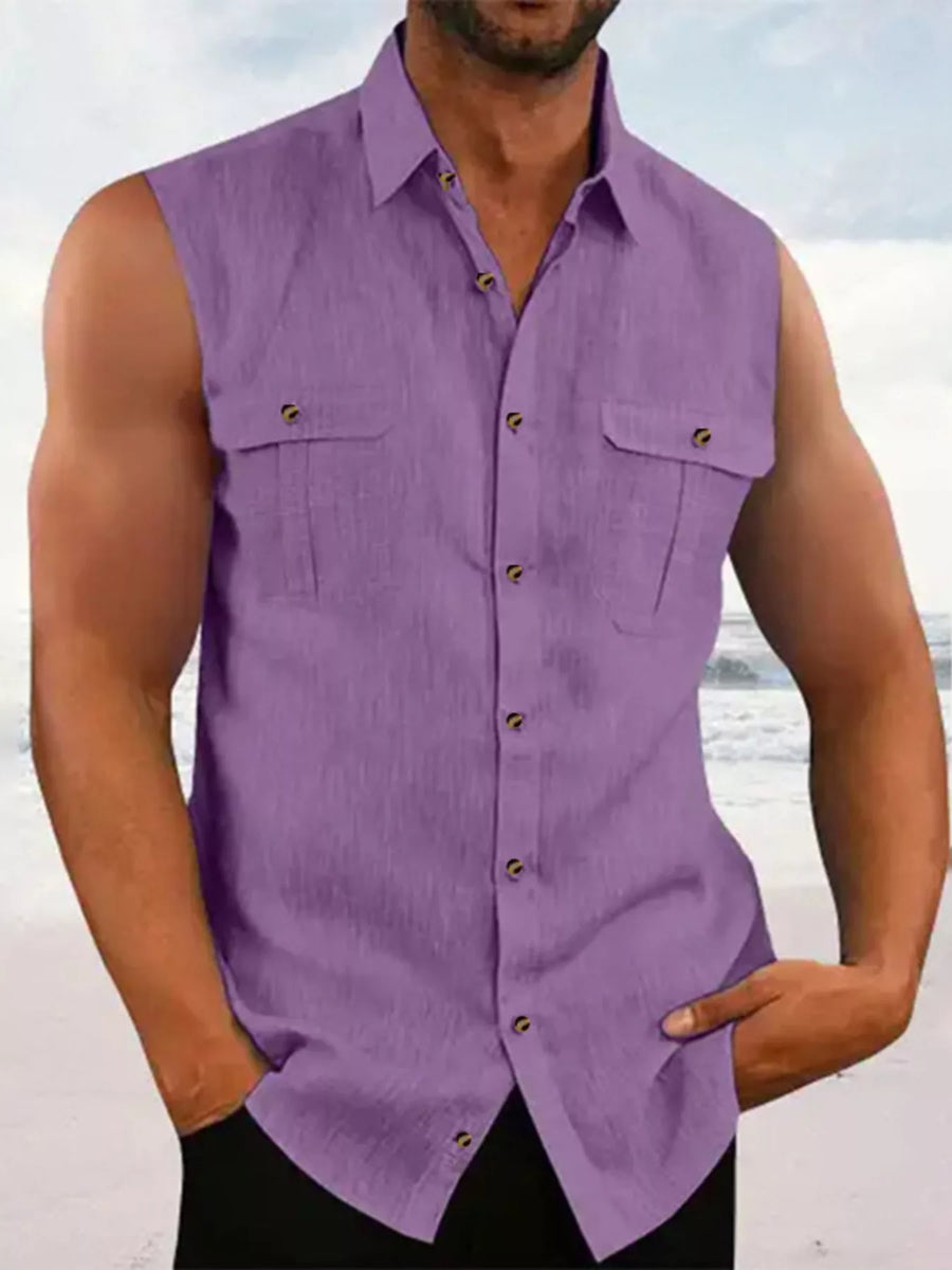 Vista Sleeveless Utility Shirt