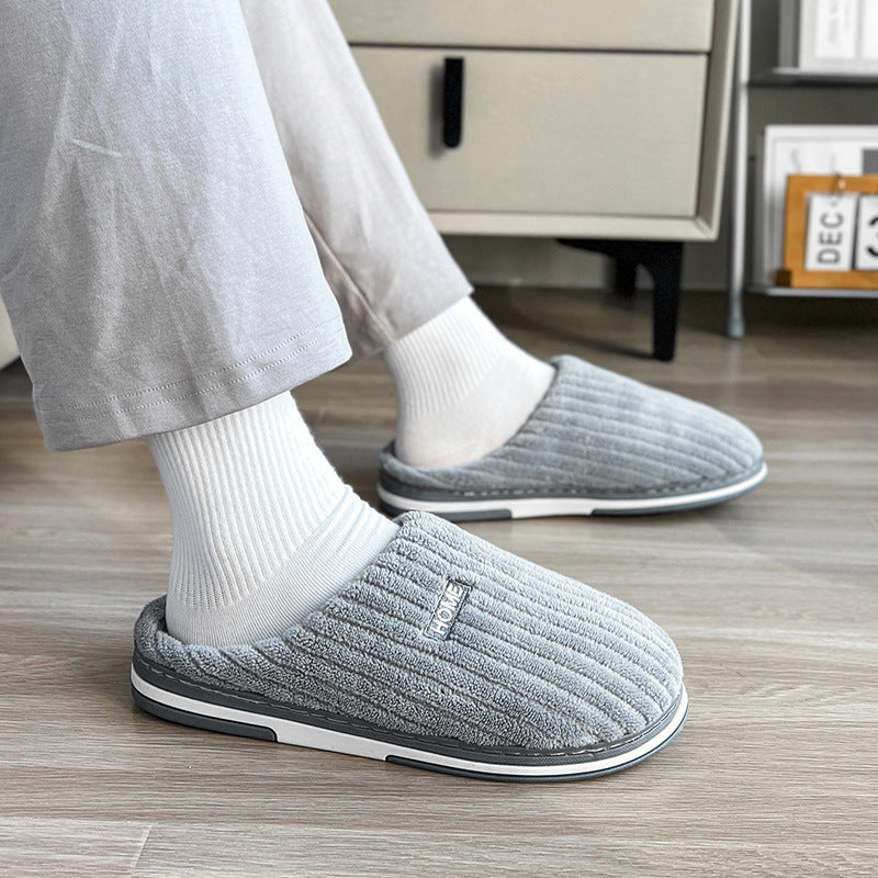 Women's Plush Cotton Slippers - Non-Slip Winter House Shoes Indoor Warm Comfort