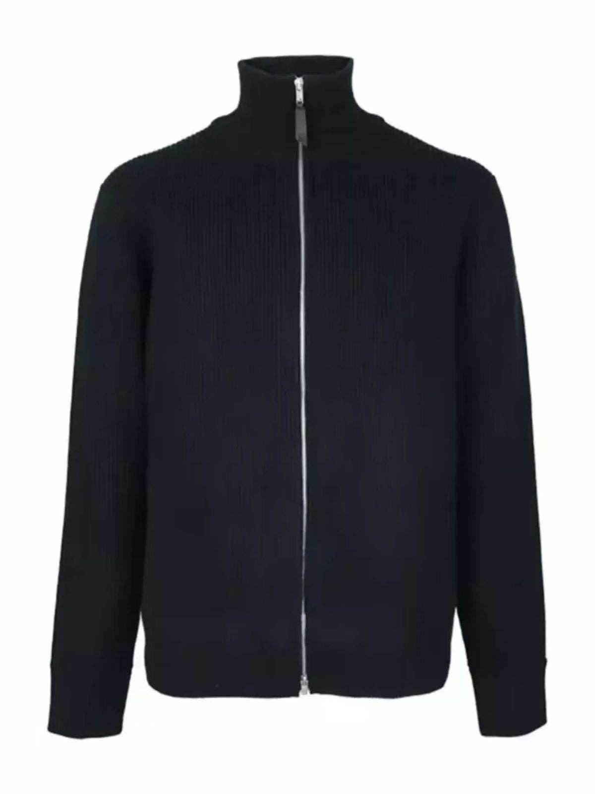 Men's Ribbed Zip-Up Knit Cardigan — photo 1