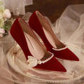 Women's Mary Jane Stiletto Heels | Open-Toe Crossover Strap Formal Shoes