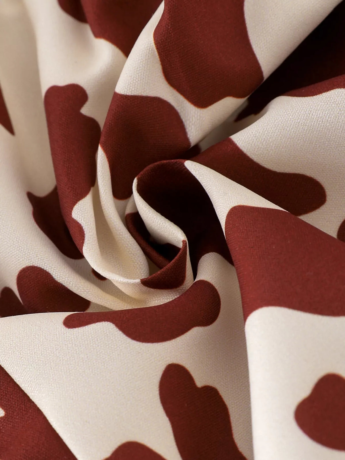 Children's Cow-Print Ruffle Jumpsuit