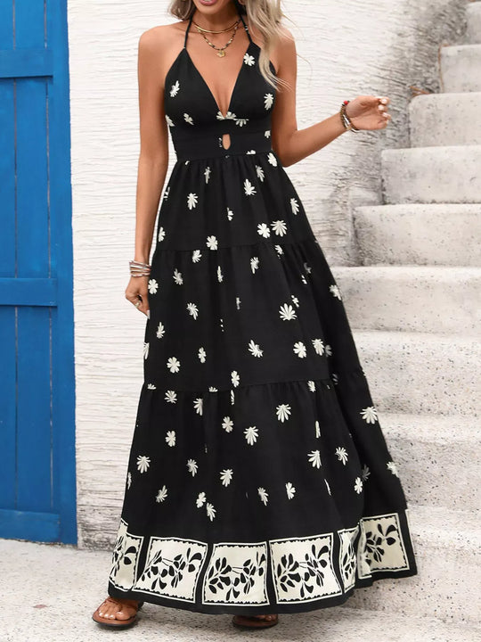 Another view: Marais Printed Halter Neck Maxi Dress