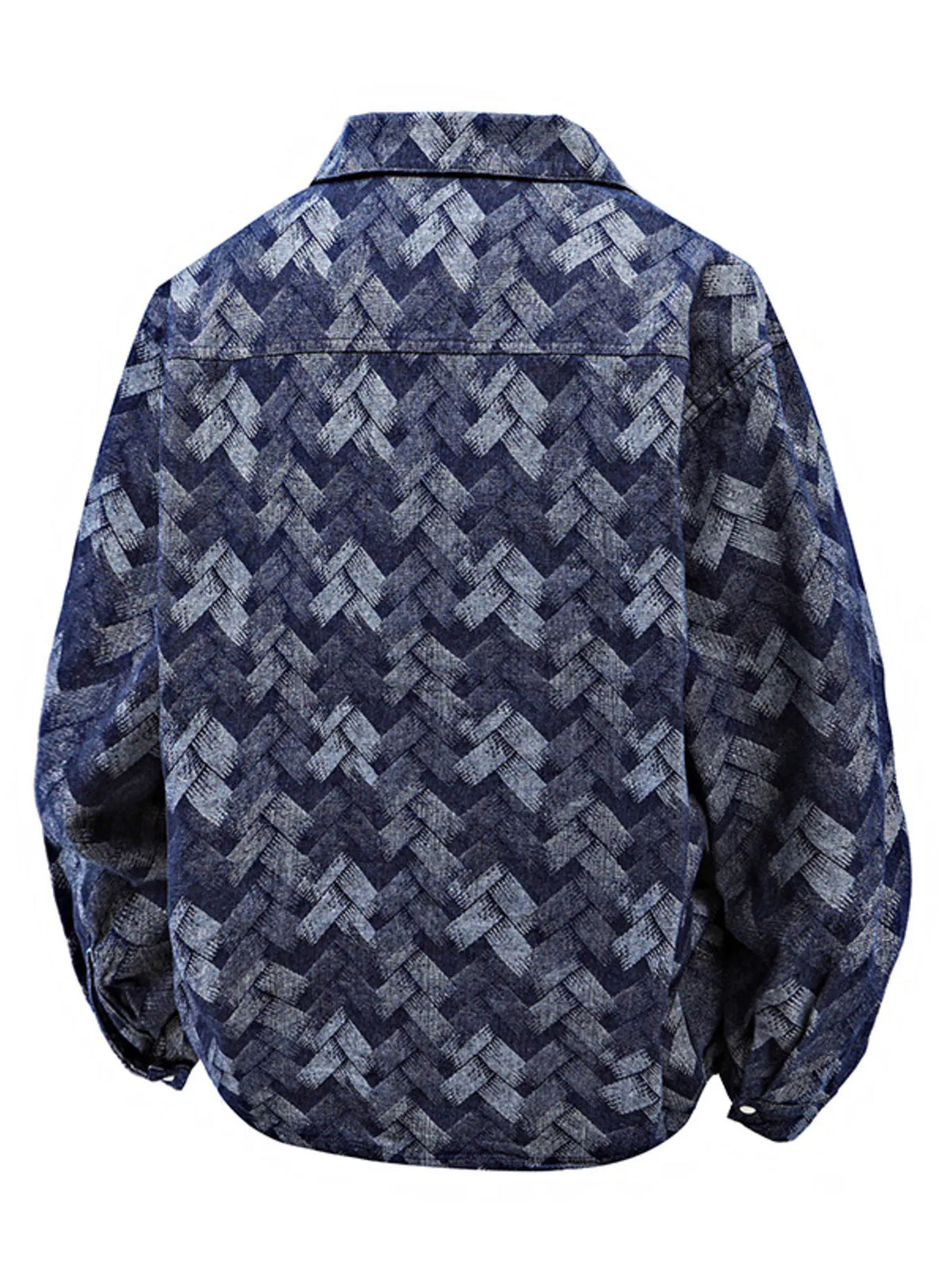 Men’s Geometric Denim Jacket
