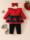Storybook Ruffled Top and Pants Set with Headband — product view 4