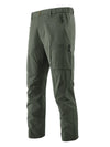 Men’s quick-dry zip-pocket cargo pants in army green.