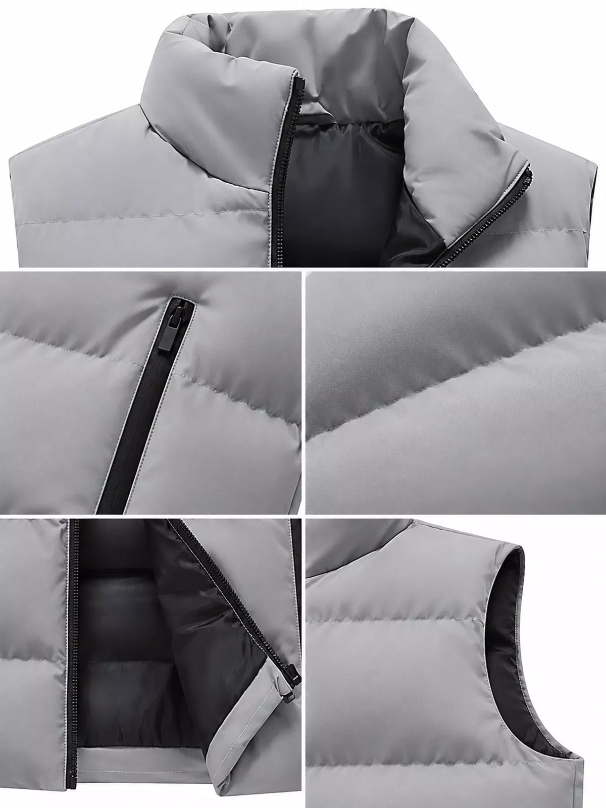 Men's Lightweight Zip-Up Puffer Vest — photo 8