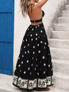 Marais Printed Halter Neck Maxi Dress — product view 6