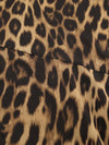 Women's leopard-print bodycon maxi skirt