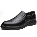 Men's British-Style Pointed Toe Leather Dress Shoes