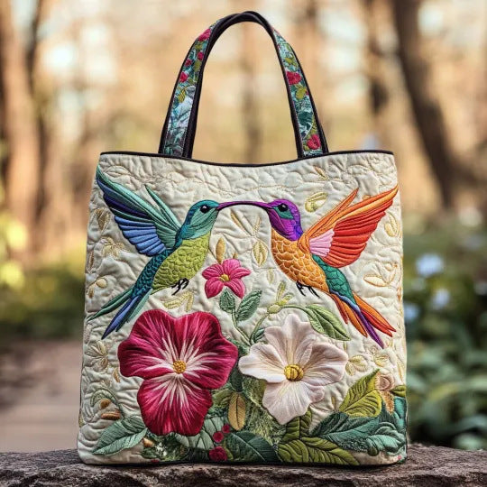 Women's Trendy Printed Tote & Shoulder Bag - Canvas Lined Oxford Cloth