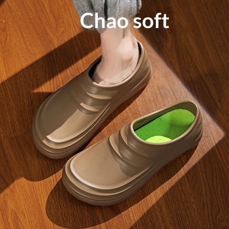 Professional Non-Slip Chef & Medical Work Shoes for Men - Waterproof EVA Comfort Footwear