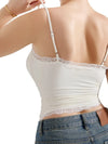 Women's lace-trim sleeveless top in six colors
