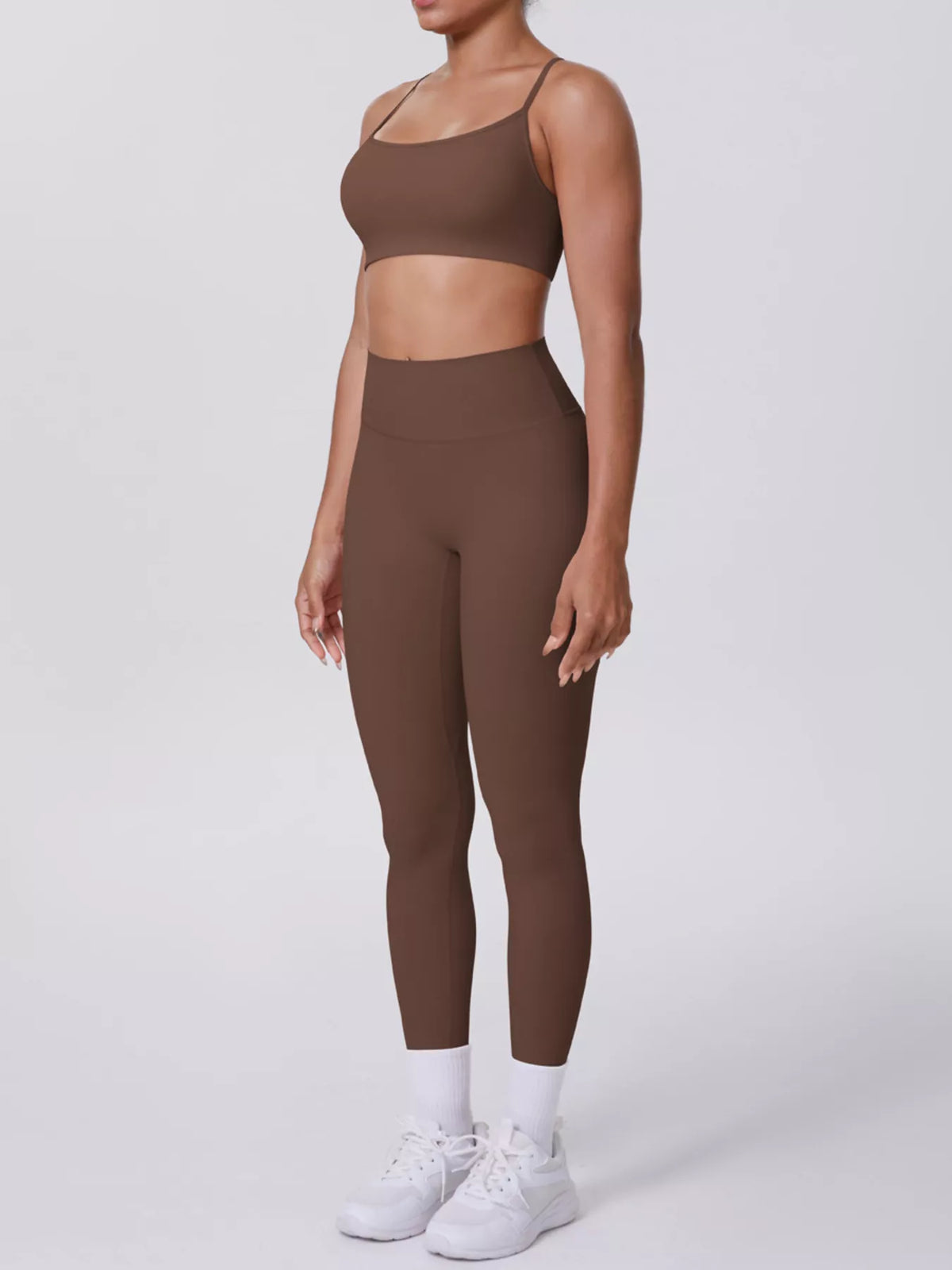Criss-Cross Back Cami and Leggings Active Set
