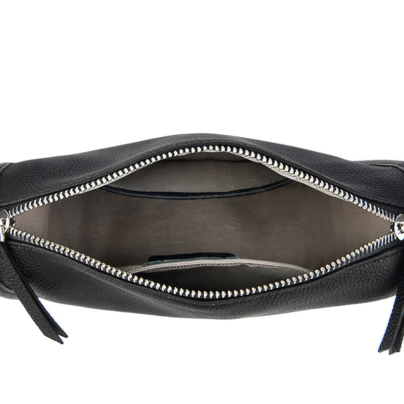 Women's Large Leather Saddle Crossbody Bag – Stylish Commuter Handbag