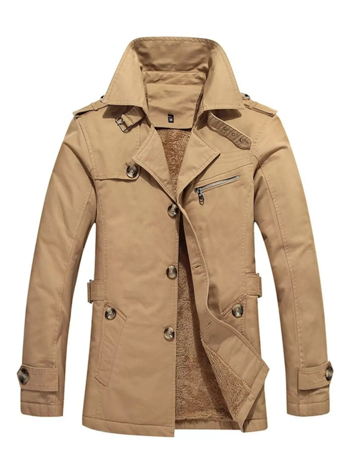Men's Button-Front Cotton Coat — photo 4