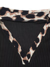 Celeste Leopard Trim Ribbed Knit Bodysuit — product view 7
