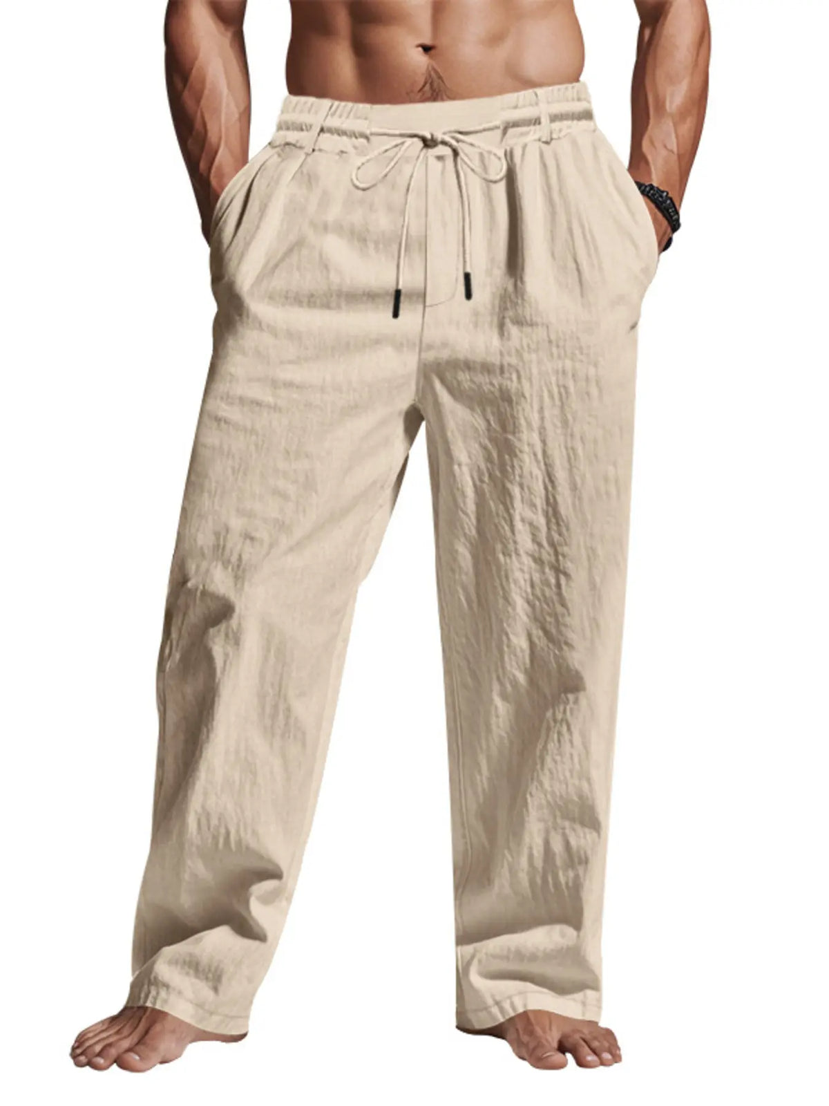 Men's Relaxed Drawstring Pants with Pockets — photo 11