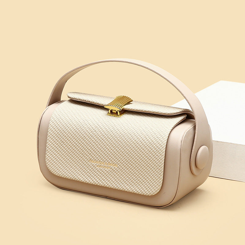 Women's Small Square Crossbody Bag - PU Leather Shoulder Bag with Phone Pocket