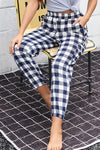 Aurelia Plaid Elastic High-Rise Cargo Pants — product view 3