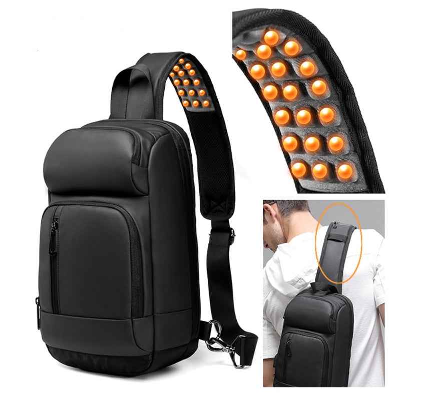 Women's Waterproof Shoulder Backpack 20-35L | PVC Travel Bag with Laptop Sleeve & Air Cushion Strap