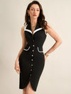 Sabine Sleeveless Button-Front Dress — product view 4