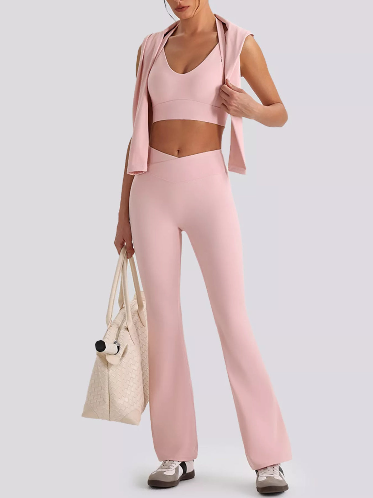 Seamless V-Neck Tank & Leggings Active Set